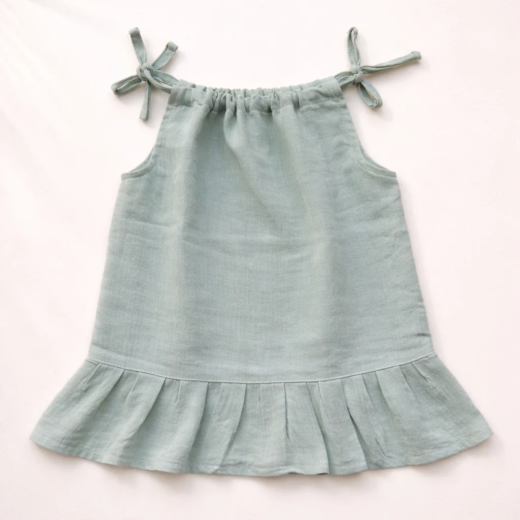 Baby Girl Organic Muslin Knot Frock - Pack of 3