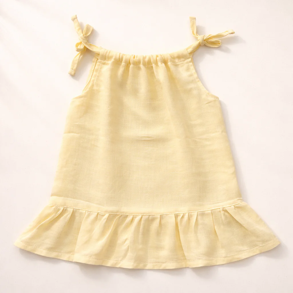 Baby Girl Organic Muslin Knot Frock - Pack of 3