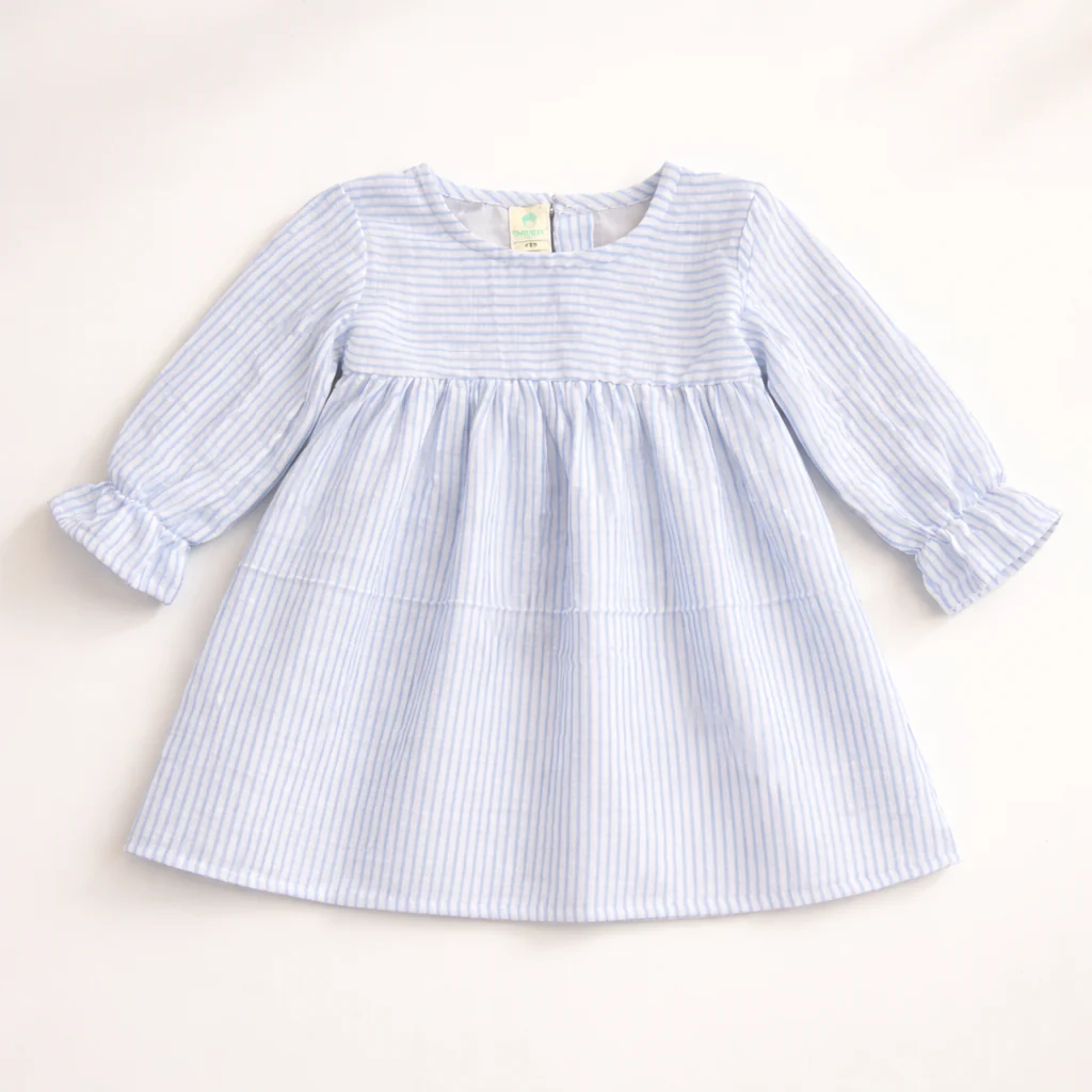 Crinkle Muslin Frill Frock - Pack of 3