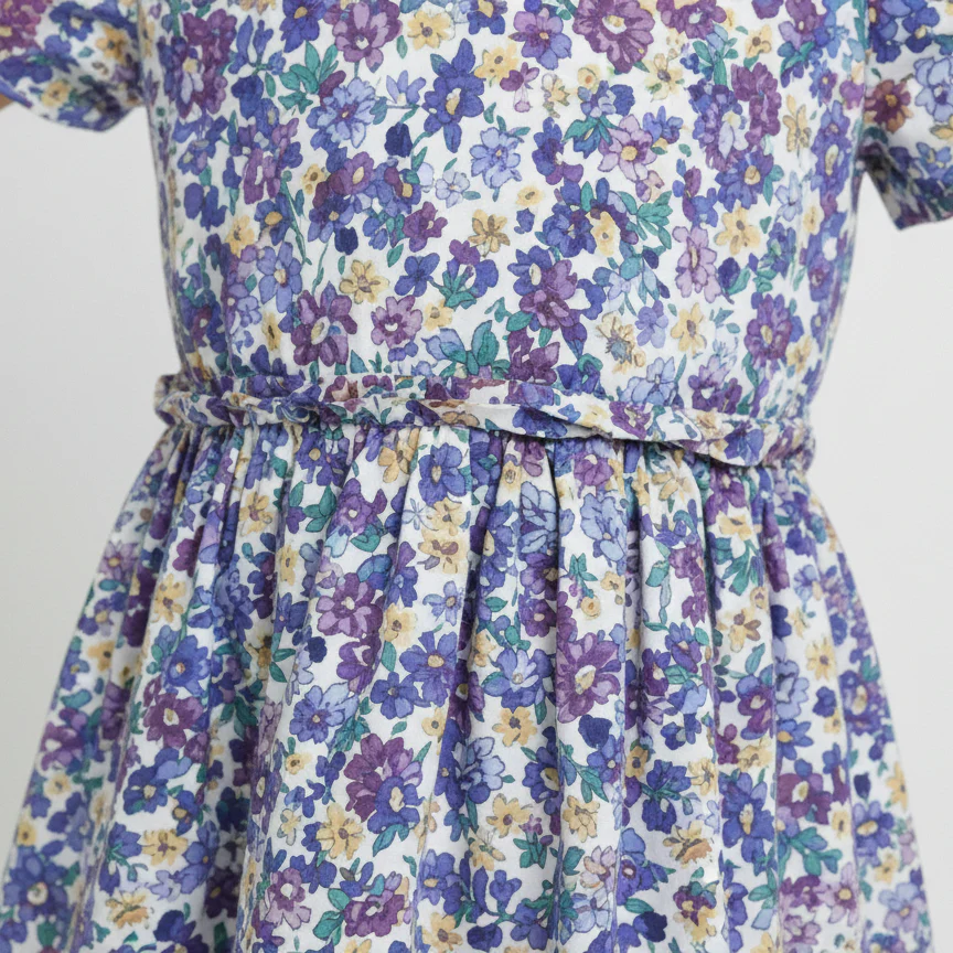 Crinkle Muslin Frill Frock - Floral