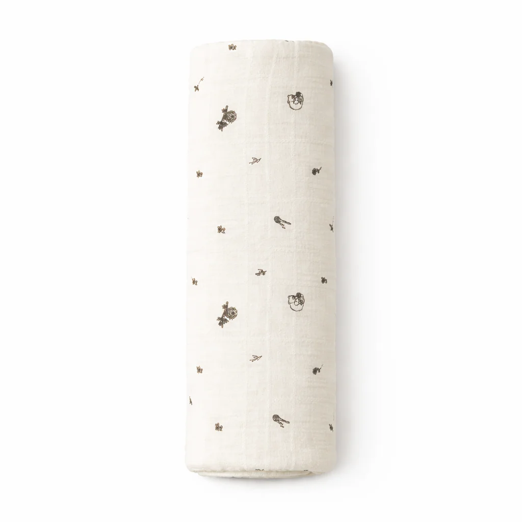 Muslin Nap Time Blanket - Doodle Dreams
