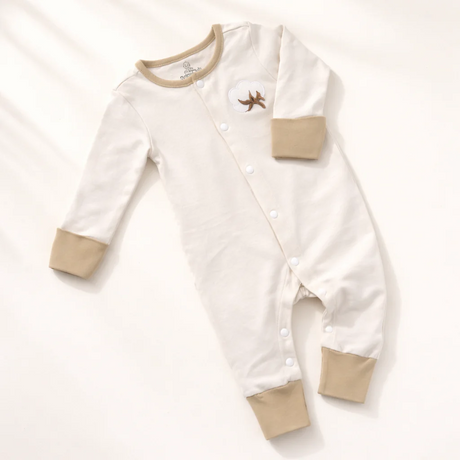 Organic Cotton Romper Ivory