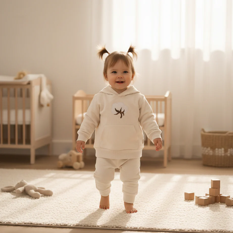 Summer Cool Loungewear Cotton Set - Ivory