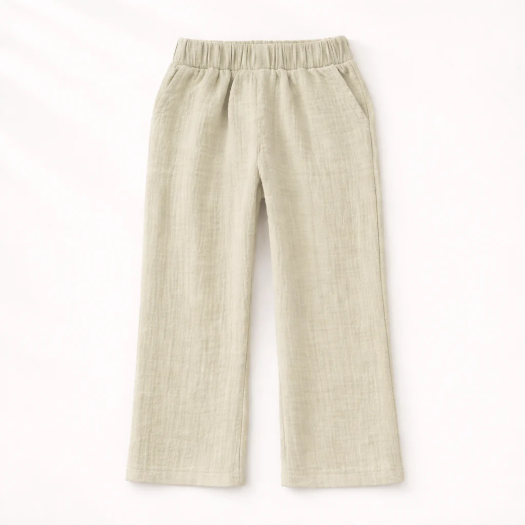 Unisex Crinkle Muslin Nightwear - Earthy Sage