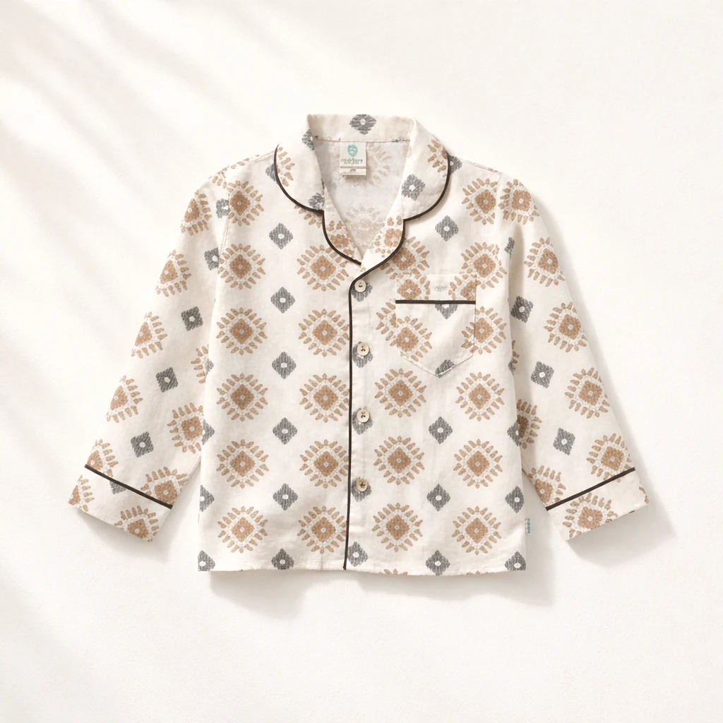 Unisex Bamboo Cotton Night Suit - Playfull