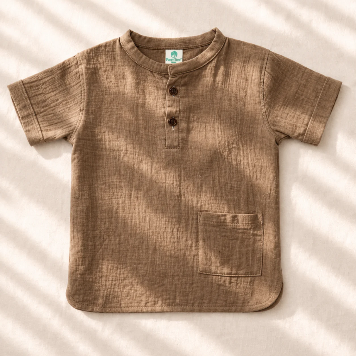 Unisex Crinkle Muslin Nightwear - Toasted