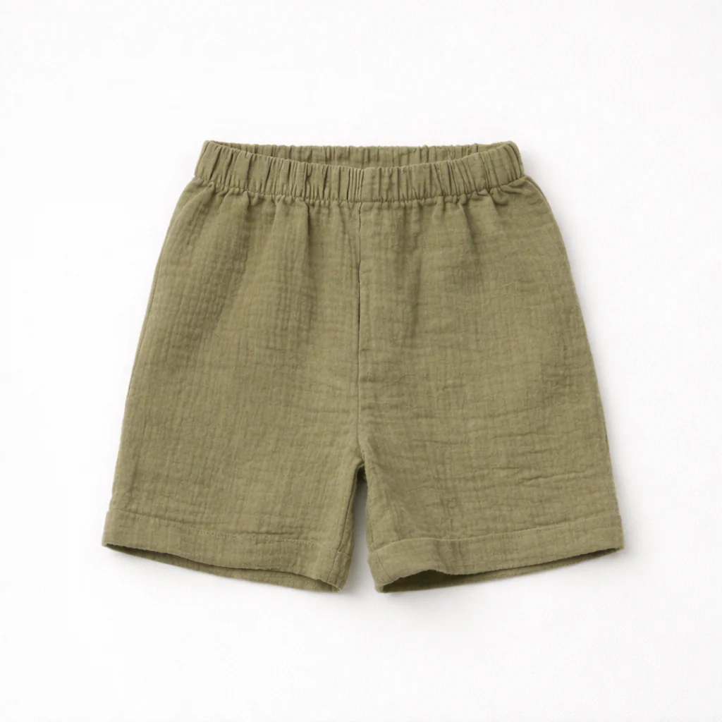 Unisex Crinkle Muslin Nightwear - Forest Green