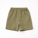 Unisex Crinkle Muslin Nightwear - Forest Green