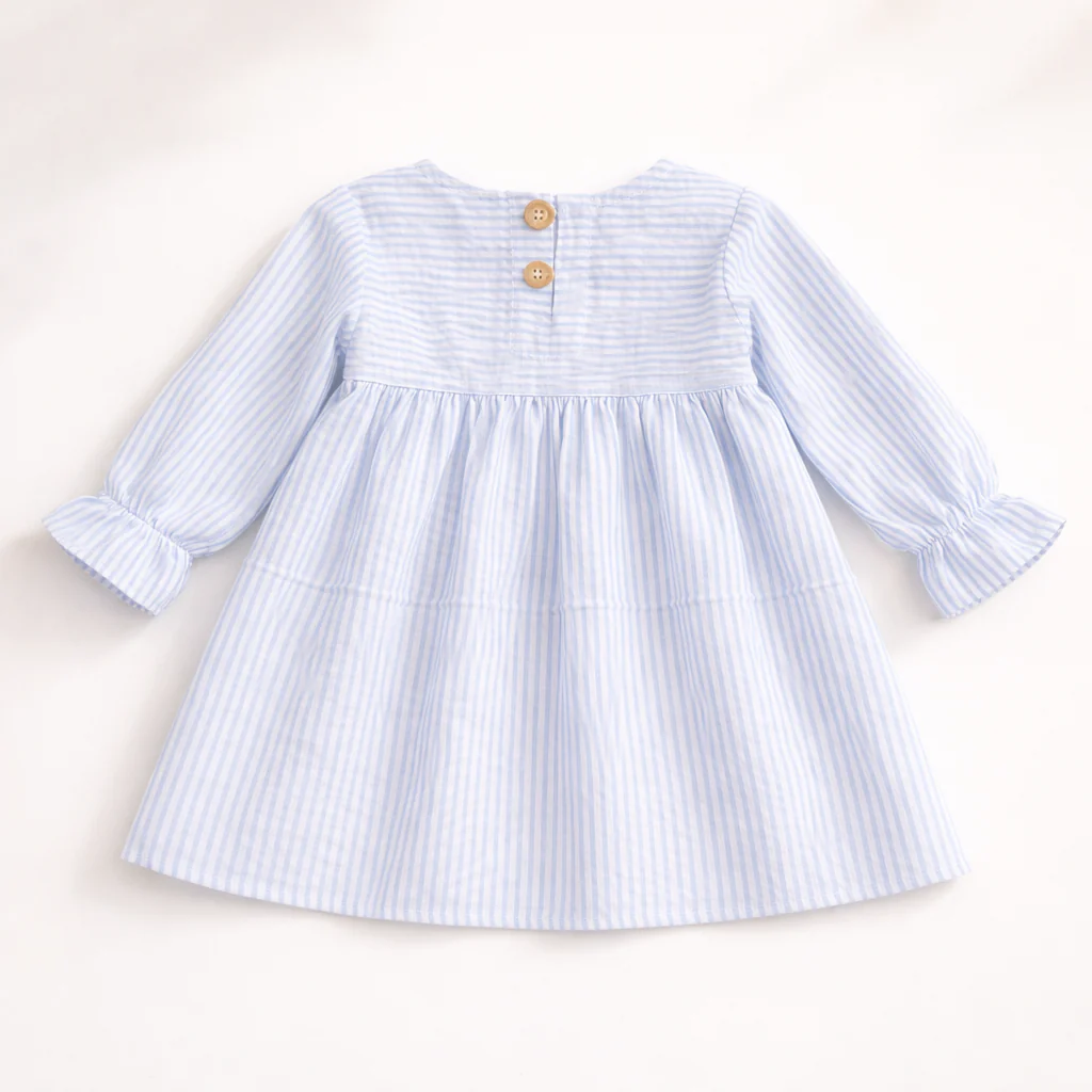 Crinkle Muslin Frill Frock