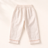 Unisex Crinkle Muslin Night Suit - Soft White