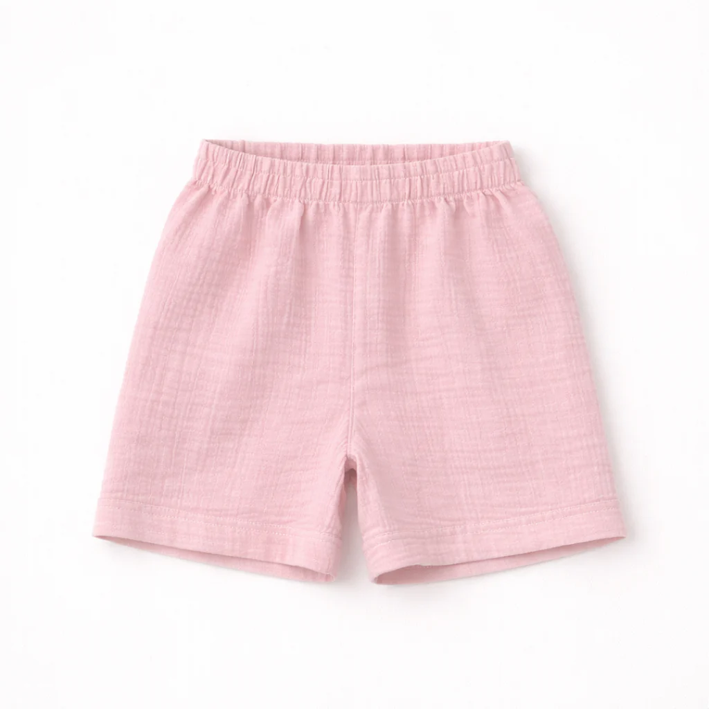 Unisex Crinkle Muslin Nightwear - Pastel Pink