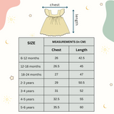 Crinkle Muslin Frill Frock - Embroidered
