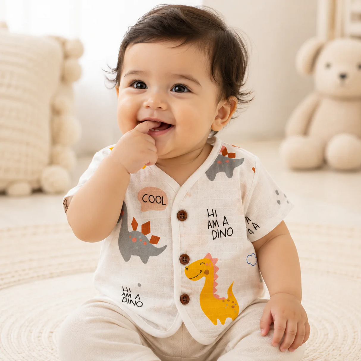 Organic Muslin Unisex Jabla - Tinysaurus