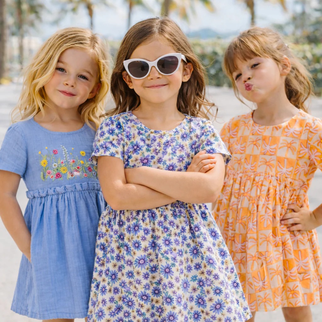 Crinkle Muslin Frill Frock - Pack of 3