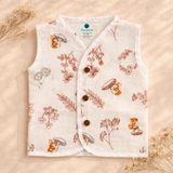 Organic Muslin Unisex Sleeveless Jabla - Nature Nest