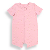 Organic Half Sleeve Baby Romper – BABY Pink
