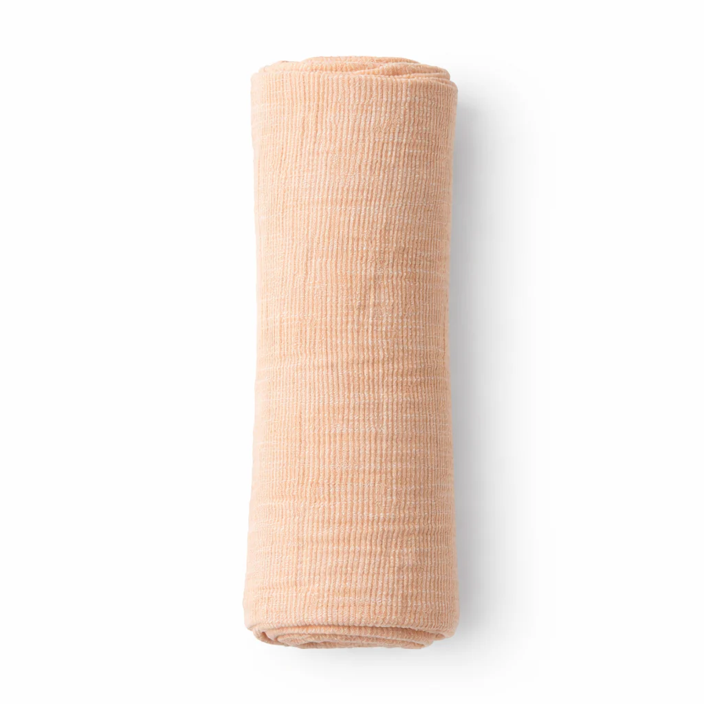 Muslin Nap Time Blanket - Peach Sorbet