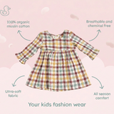 Crinkle Muslin Frill Frock