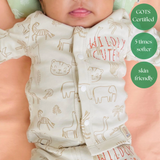 Organic cotton shirt - with foldable mittens
