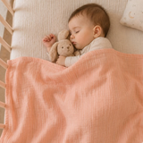 Muslin Nap Time Blanket - Peach Sorbet