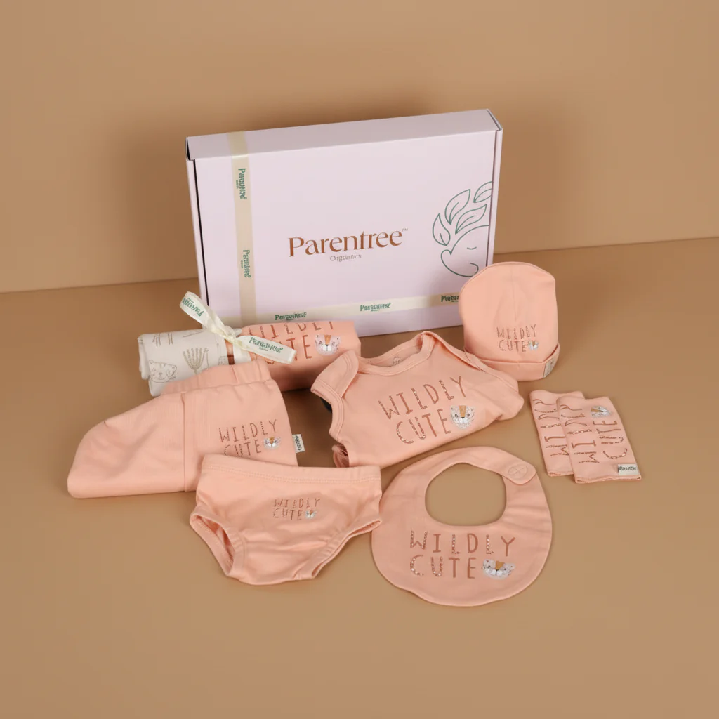 Organic Cotton - Baby Kit (Peach) - 08 Pcs.