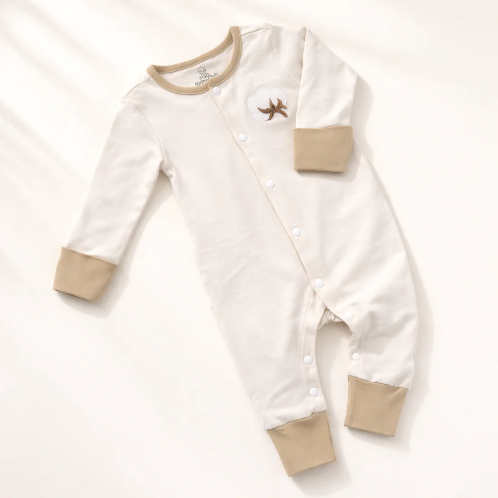 Organic Cotton Romper Ivory