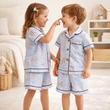 Unisex Crinkle Muslin Nightwear - Mini Safari