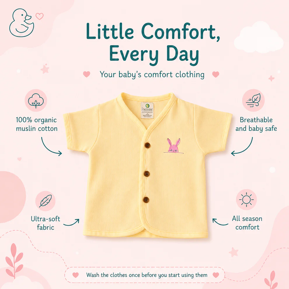 Organic Muslin Unisex Jabla - Honey Bunny