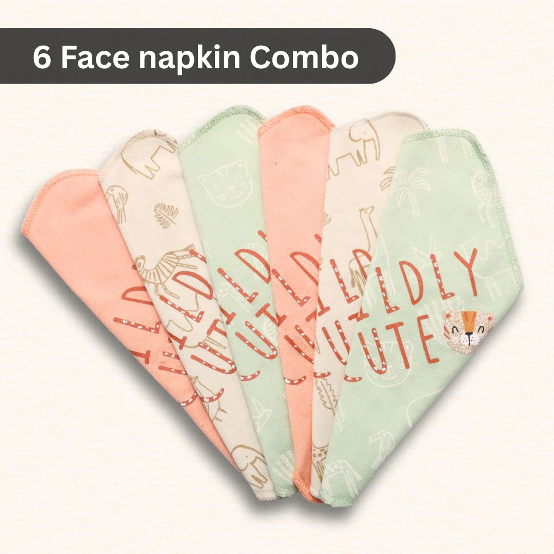 Organic Cotton - Face Wipes 6 Pack