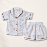 Unisex Crinkle Muslin Nightwear - Mini Safari