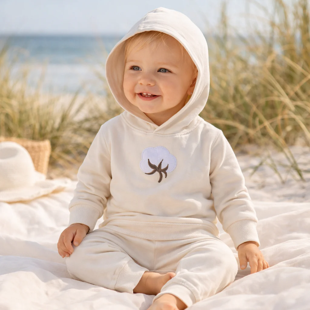 Summer Cool Loungewear Cotton Set - Ivory