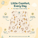 Baby Girl Organic Muslin Frill Jabla- Nature Bliss