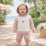 Summer Cool Loungewear Cotton Set - Dusty Pink