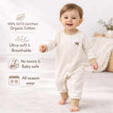 Organic Cotton Romper Ivory