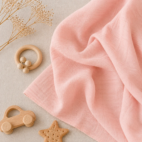 Muslin Nap Time Blanket - Pure Blush
