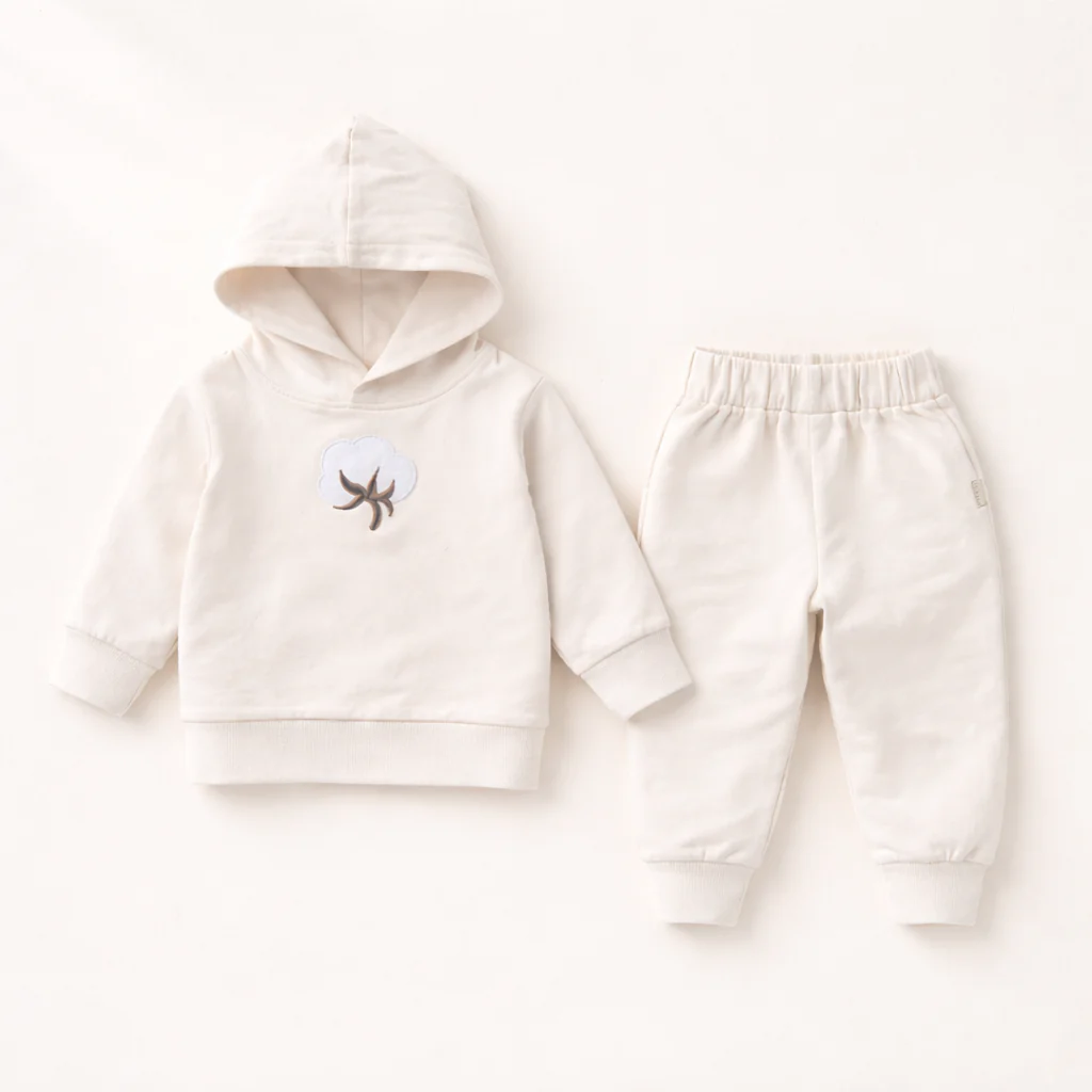 Summer Cool Loungewear Cotton Set - Ivory