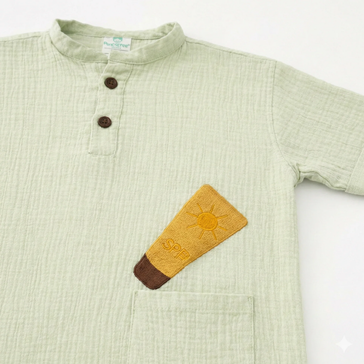 Unisex Crinkle Muslin Nightwear - Earthy Sage