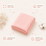 Muslin Nap Time Blanket - Pure Blush