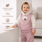 Summer Cool Loungewear Cotton Set - Dusty Pink