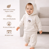 Summer Cool Loungewear Cotton Set - Ivory