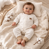 Organic Cotton Romper Ivory