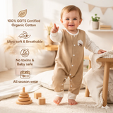 Organic Cotton Romper Set - 3 Pack