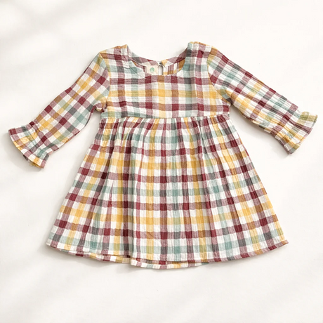 Crinkle Muslin Frill Frock - Pack of 3